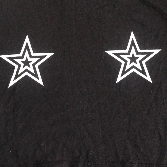 Black Star Crop Tee - Picture 2 of 3